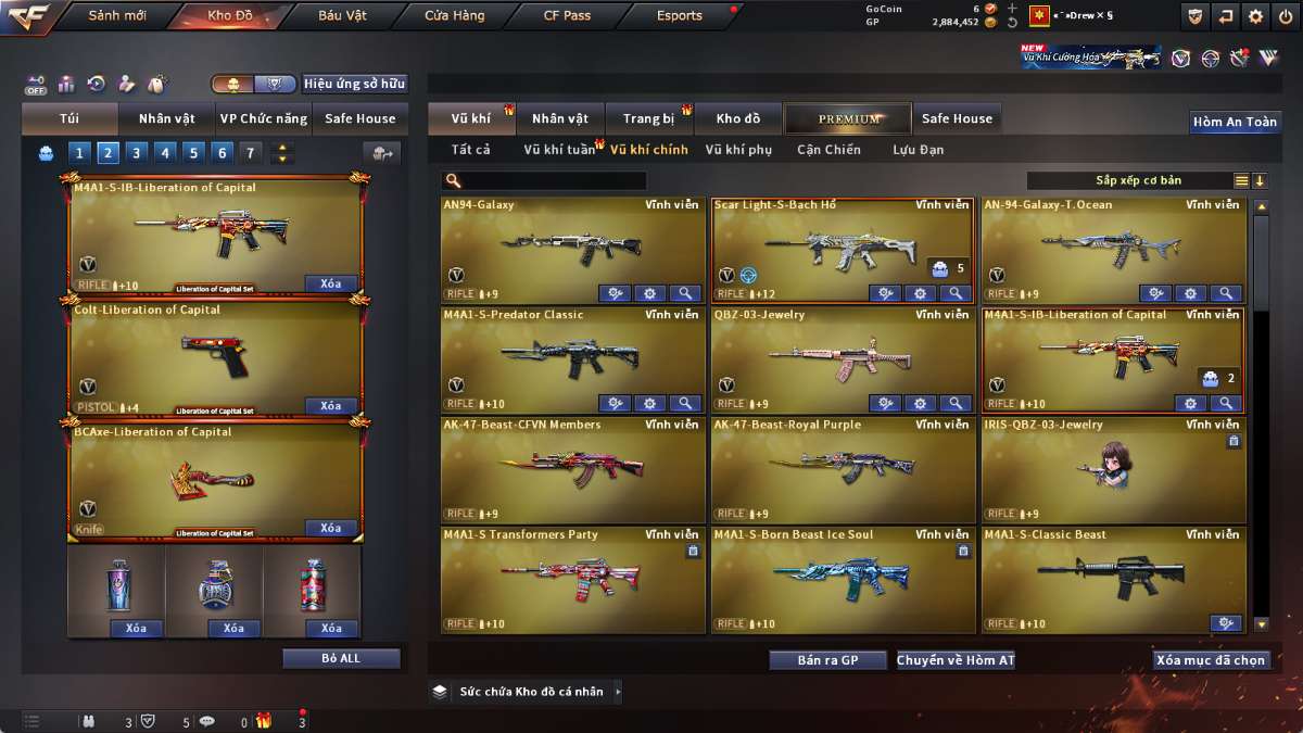 shop acc cf uy tin gia re